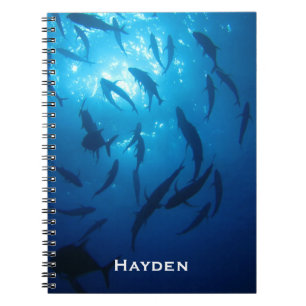 Cuaderno Atolón de pescado y luz solar bajo el mar personal