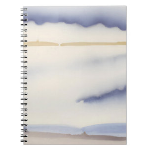 Cuaderno Atractivo paisaje acuático azul