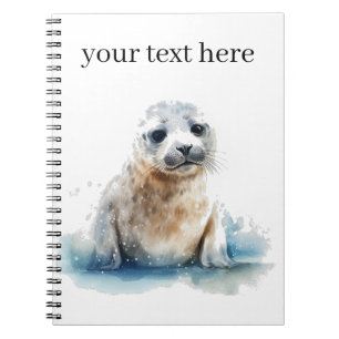 Cuaderno Atractivo Perno de color de agua, personalizado