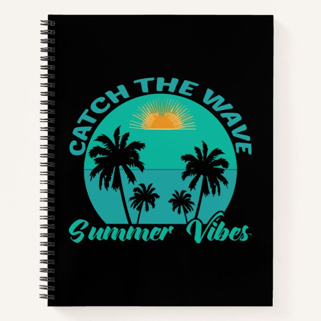 Cuaderno Atrapa la Ola Vibraciones de Verano (Anverso)