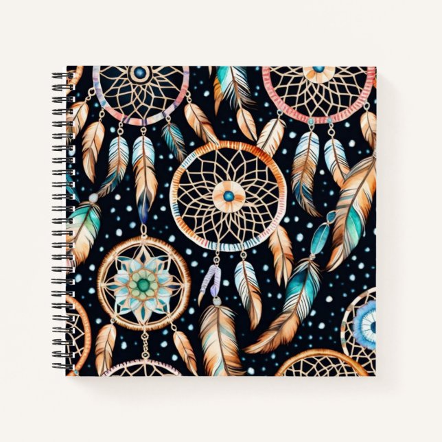 Cuaderno Atrapando sueños a medianoche (Anverso)