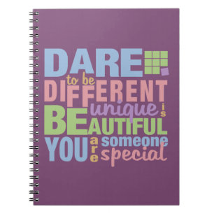 Cuaderno Atreverse a ser un portátil personalizado diferent