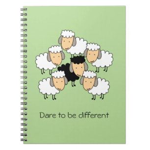 Cuaderno Atrévete a ser diferente oveja negra