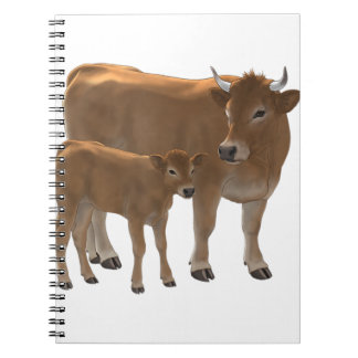 Cuaderno Aubrac o Jersey Brown Cow & Cuf Cattle Ranc