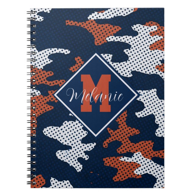 Cuaderno Auburn Deep-South Tiger Spirit Camo  (Frente)