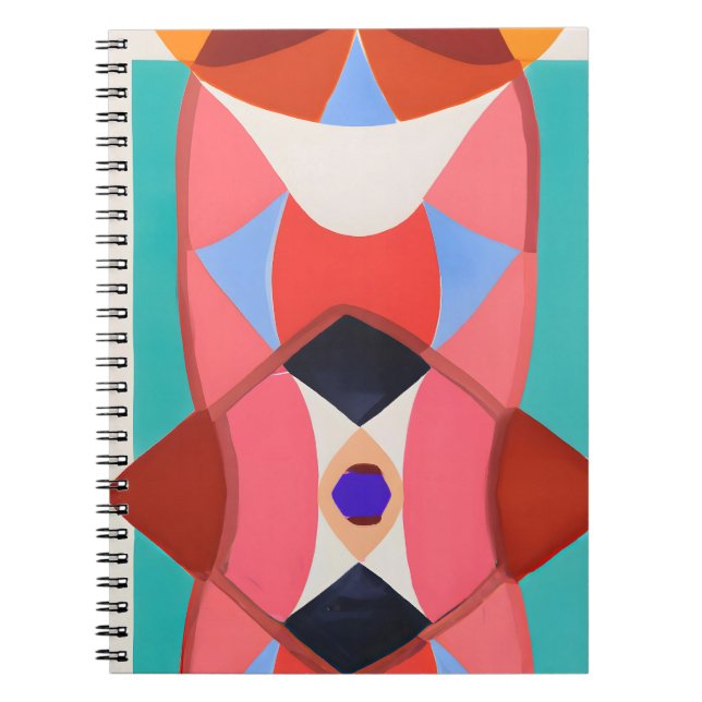Cuaderno Audaz Arte Geométrico Kaleidoscopio (Frente)