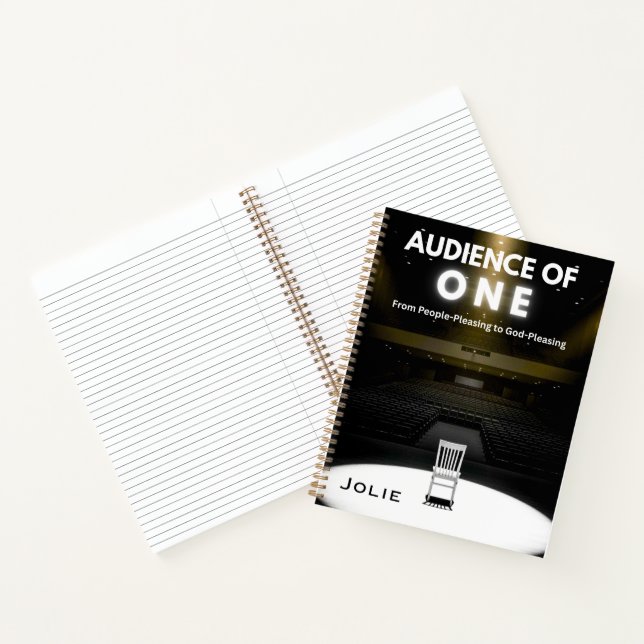 Cuaderno Audiencia del examen de un nombre personalizado (Interior)