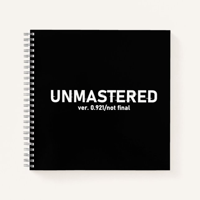 Cuaderno Audio sin máster - Estilo Glitch Creativo V2 (Anverso)