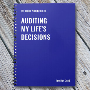 Cuaderno Auditor de decisiones de mi vida portátil