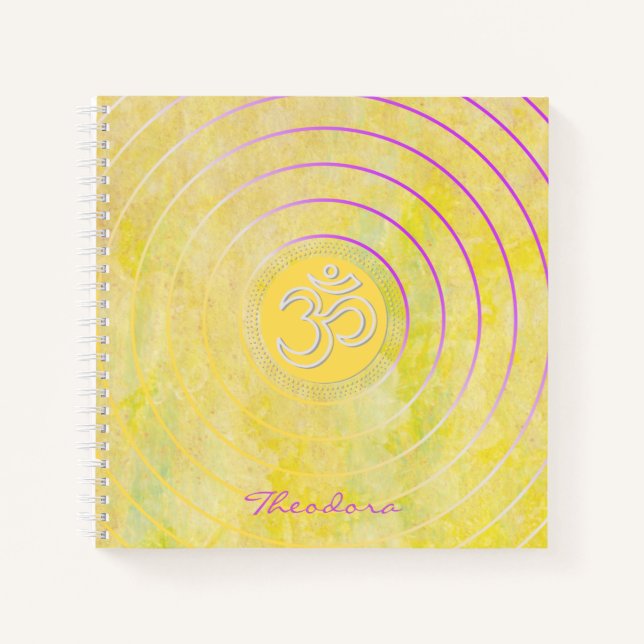 Cuaderno AUM "Imperial Yellow" (Anverso)