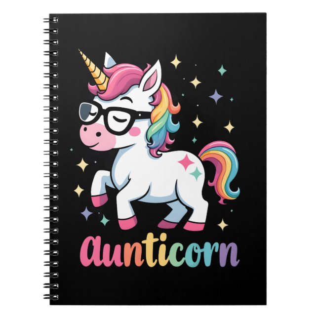 Cuaderno Aunticorn Aunty Dabbing Unicorn Auntie Aunt Christ (Frente)