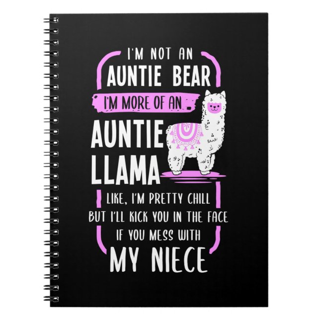 Cuaderno Auntie Llama (Frente)