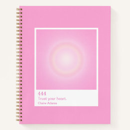 Cuaderno Aura de Rosa Caliente Número del Ángel Swatch