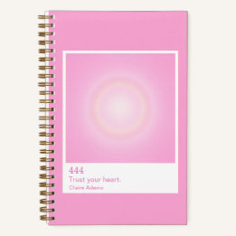 Cuaderno Aura de Rosa Caliente Swatch Número del Ángel Pequ