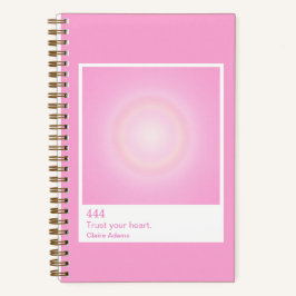 Cuaderno Aura de Rosa Caliente Swatch Número del Ángel Pequ