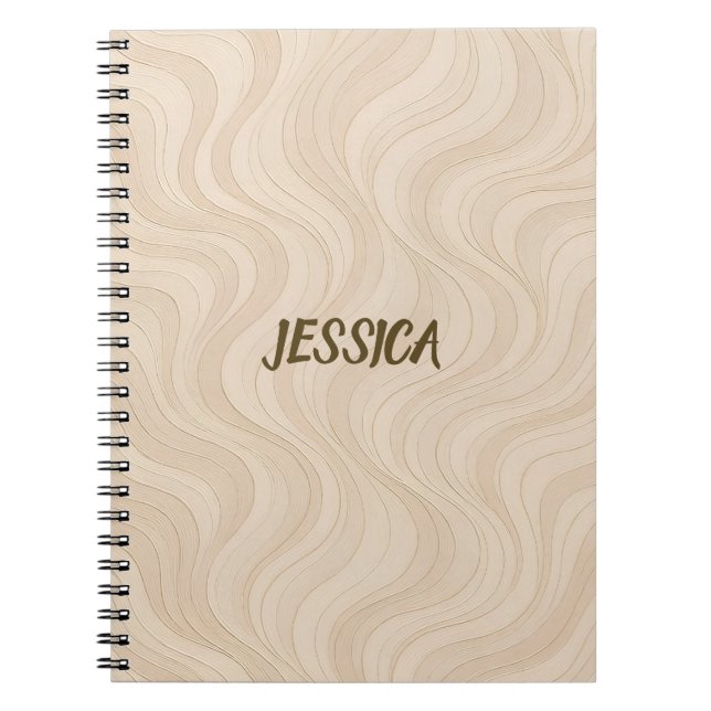 Cuaderno Aura Gradiente Energía  Patrón Moderno  (Frente)