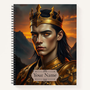 Cuaderno Aurelius la Llama Solar Personalizada Fantasía