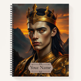 Cuaderno Aurelius the Solar Flame Personalized Fantasy