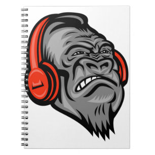 Cuaderno Auriculares de gorila La Montaña Grande Face, Gori