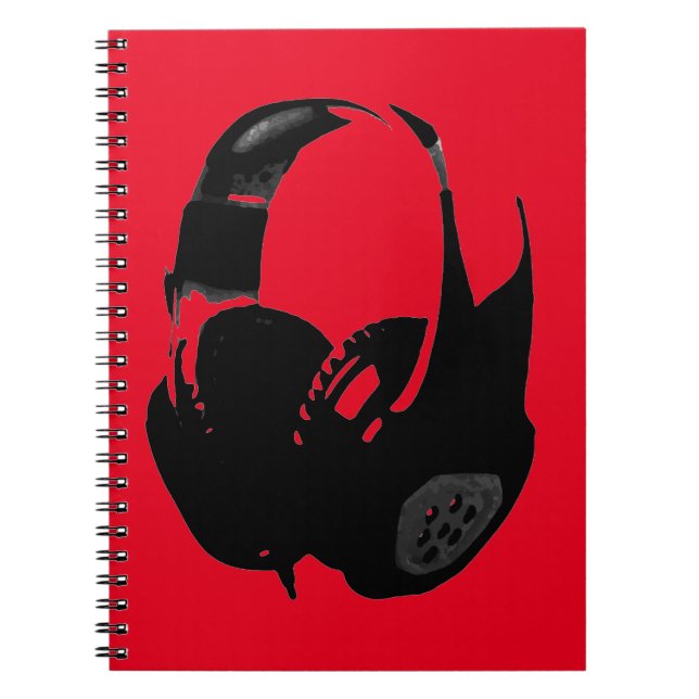 Cuaderno Auriculares de Pop Art (Frente)