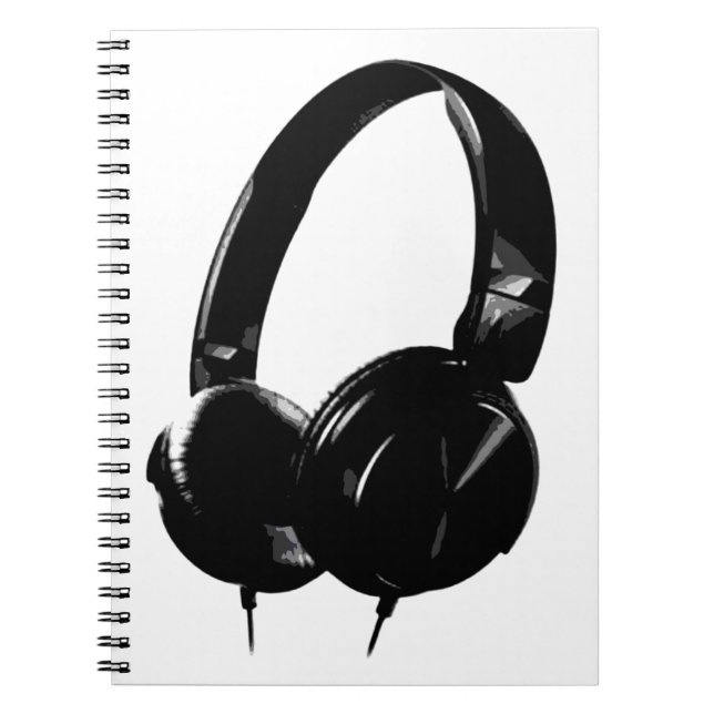 Cuaderno Auriculares de Pop Art (Frente)