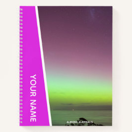 Cuaderno Aurora Australis Southern Lights Australia Pink