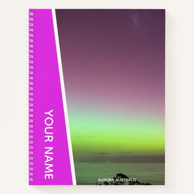 Cuaderno Aurora Australis Southern Lights Australia Pink (Anverso)