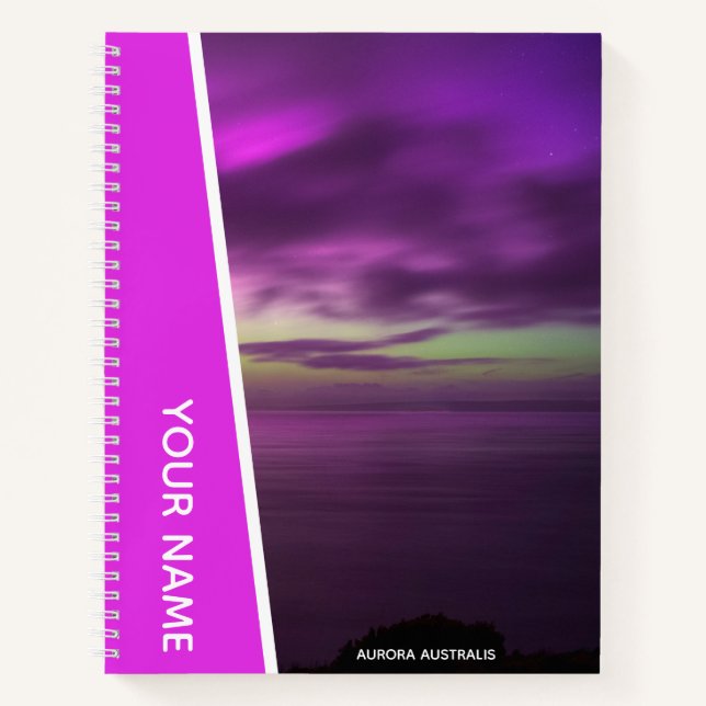 Cuaderno Aurora Australis Southern Lights Australia Pink (Anverso)