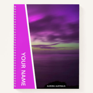Cuaderno Aurora Australis Southern Lights Australia Pink