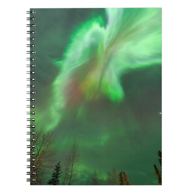 Cuaderno Aurora Boreal Luz del Norte | Fairbanks (Frente)