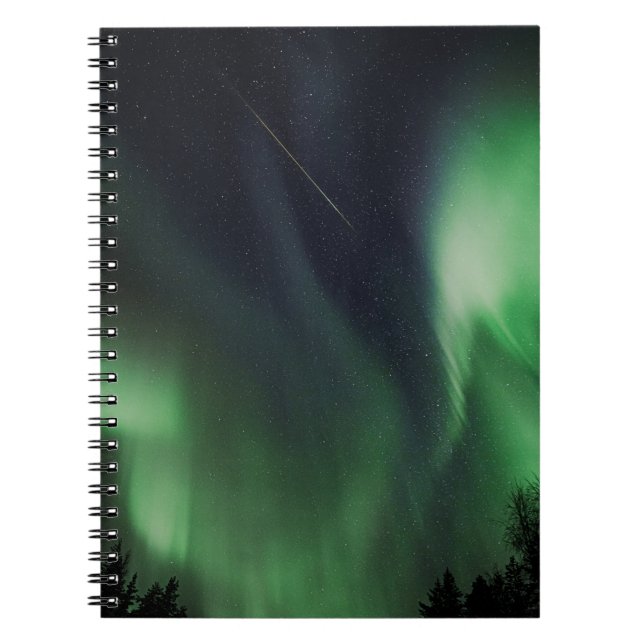 CUADERNO AURORA BOREALIS DURANTE LA NOCHE (Frente)