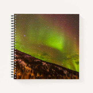 Cuaderno Aurora Borealis | Montañas Fairbanks Alaska