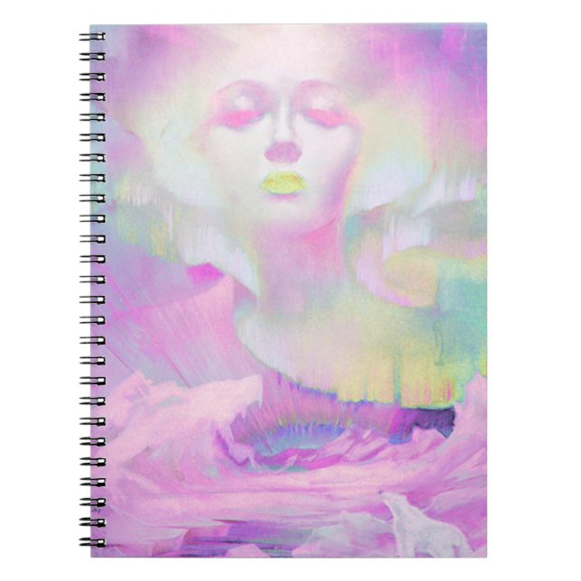 Cuaderno Aurora por Clive Henry pasteles rosas (Frente)