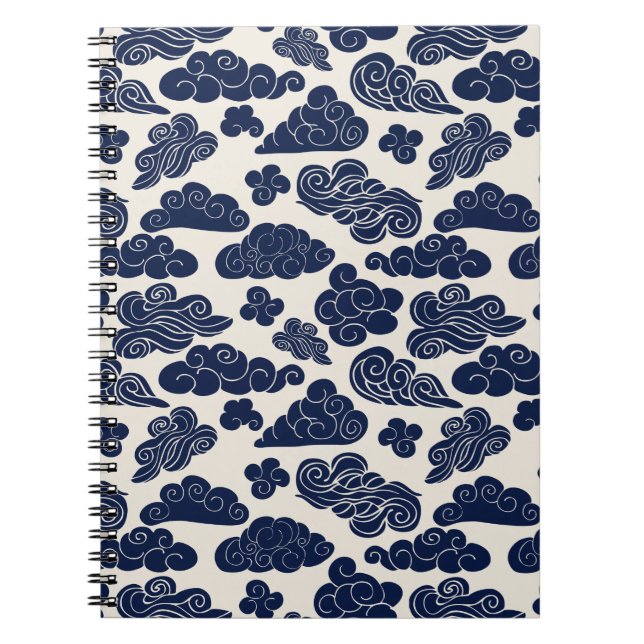Cuaderno Auspiciosas Nubes Patrón Chino Tradicional SN (Frente)