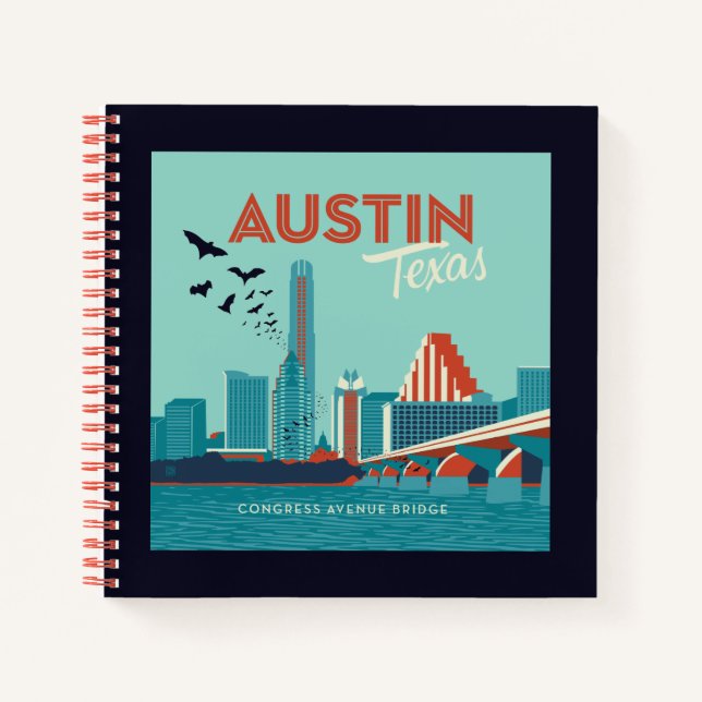 Cuaderno Austin, Texas | Puente de la Avenida del Congreso (Anverso)
