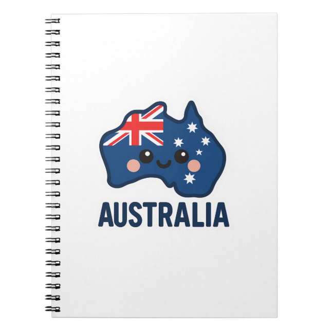 Cuaderno Australia Kawaii Fusion - Negrita y Adorable (Frente)