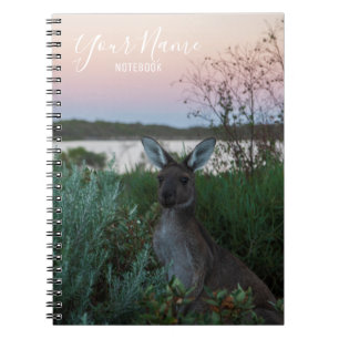 Cuaderno Australia: Naturaleza del atardecer de animales ca