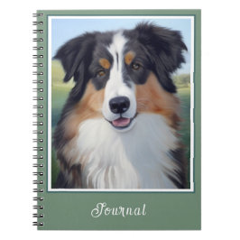 Cuaderno Australian Shepherd Portrait  - 
