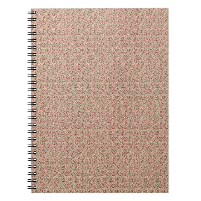 Cuaderno Authentic 1940s Muted Burgundy Floral Sprig  (Frente)