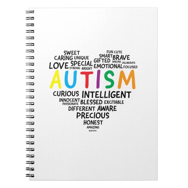 Cuaderno Autismo Camisetas de conciencia - Autismo Camisa C (Frente)