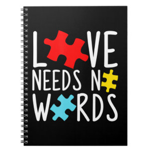 Cuaderno Autismo Conciencia Amor No Necesita Palabras Rompe
