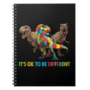 Cuaderno Autismo de dinosaurio El diseño de conciencia inc
