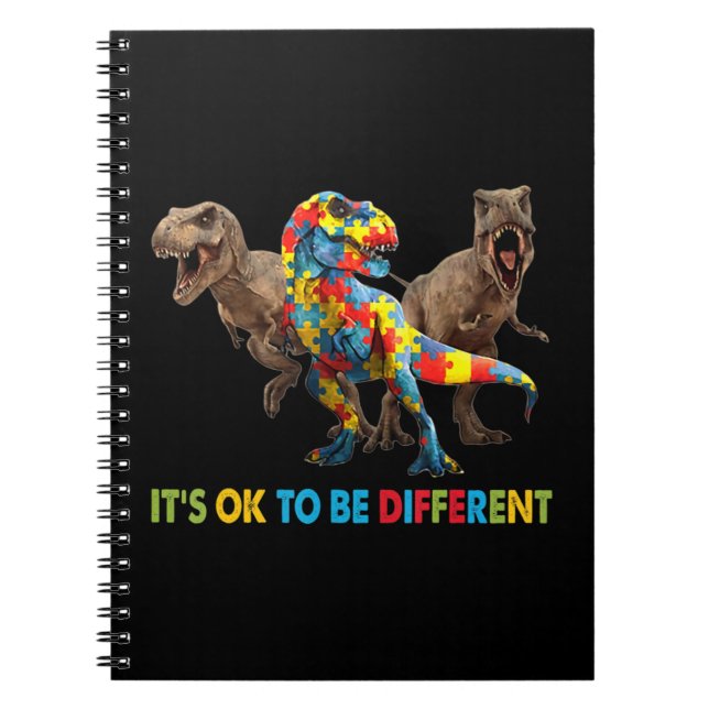 Cuaderno Autismo de dinosaurio El diseño de conciencia incl (Frente)