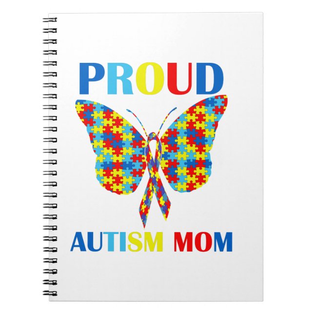 Cuaderno Autismo Día de Concienciación Autismo Regalo Mamá  (Frente)