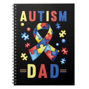 Cuaderno Autismo Papá Niños Autistas Orgullosos Papi