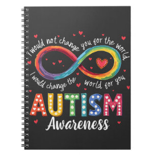 Cuaderno Autismo Símbolo infinito Autismo Mes de Conciencia
