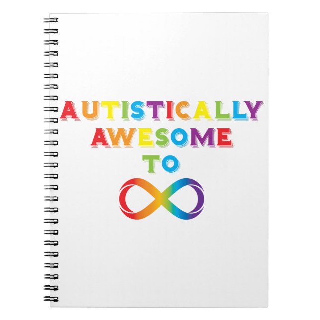 Cuaderno Autisticamente Asombroso A Infinito (Frente)