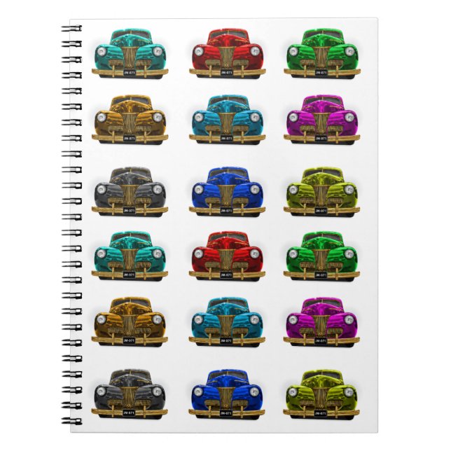 Cuaderno Auto clásico de vintage (Frente)