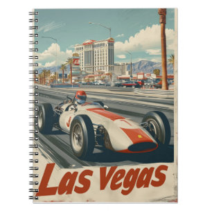 Cuaderno Auto de Carreras de época en Las Vegas