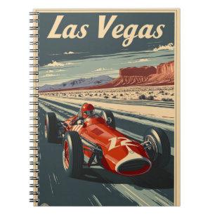 Cuaderno Auto de Carreras de época en Las Vegas